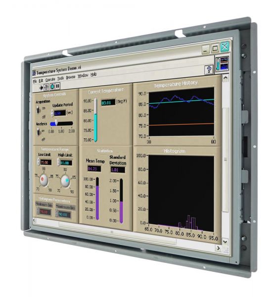 21-Einbau-Industrie-LCD-R19L300-OFM1 / TL Produkt-Welten / Industriemonitor / Open Frame (Einbau von hinten) / Touch-Screen für 1-Finger-Bedienung