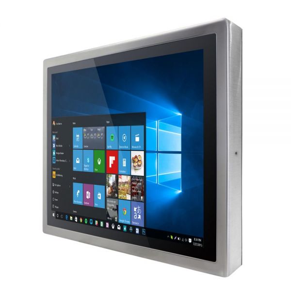 01-Front-right-R17IB3S-SPA1 / TL Produkt-Welten / Panel-PC / Chassis Edelstahl (VESA-Mounting) / Multitouch-Screen, projiziert-kapazitiv (PCAP)