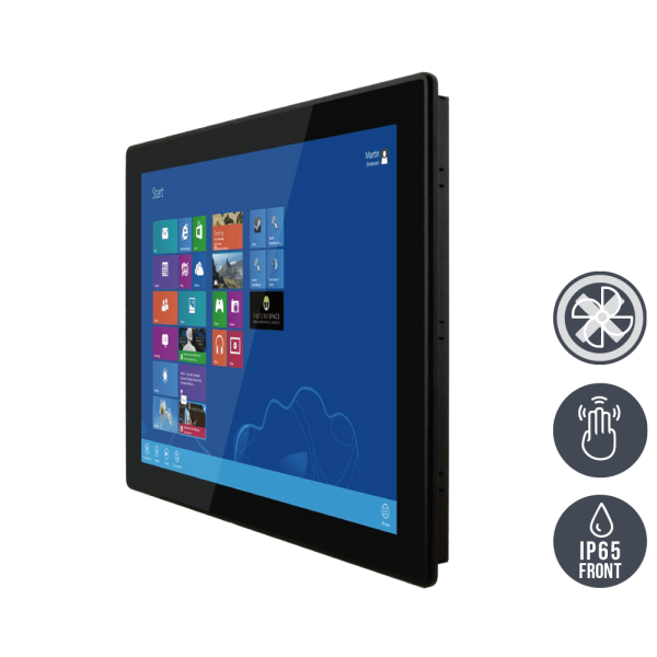 01-HMI-Panel-PC-Multi-Touch-R19ITWS-MHA1.png / TL Produkt-Welten / Panel-PC / Panel Mount (Einbau von vorne) / Multitouch-Screen, projiziert-kapazitiv (PCAP)