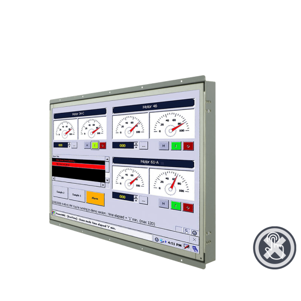 21-Einbau-Industrie-LCD-W22L100-OFA3_oT.png / TL Produkt-Welten / Industriemonitor / Open Frame (Einbau von hinten) ohne Touch-Screen