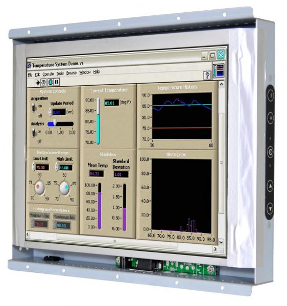21-Einbau-Industrie-LCD-R12T600-OFL1 / TL Produkt-Welten / Industriemonitor / Open Frame (Einbau von hinten) / Touch-Screen für 1-Finger-Bedienung