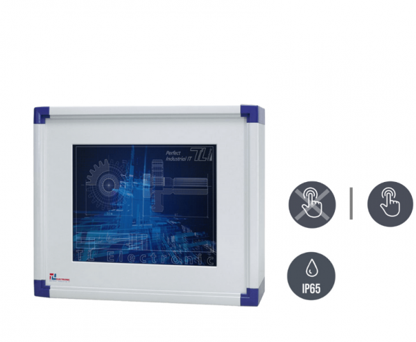 01-Industriemonitor-IP65-R19L300-OFM1_PCA.png / TL Produkt-Welten / Industriemonitor / mit Rundumschutz mit oder ohne Tastaturfront / Resistive / Glas (optional)