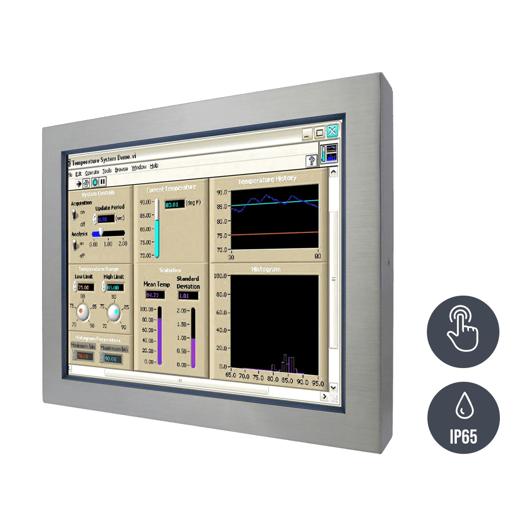Stainless steel industrial monitors (VESA mounting) | TL Electronic
