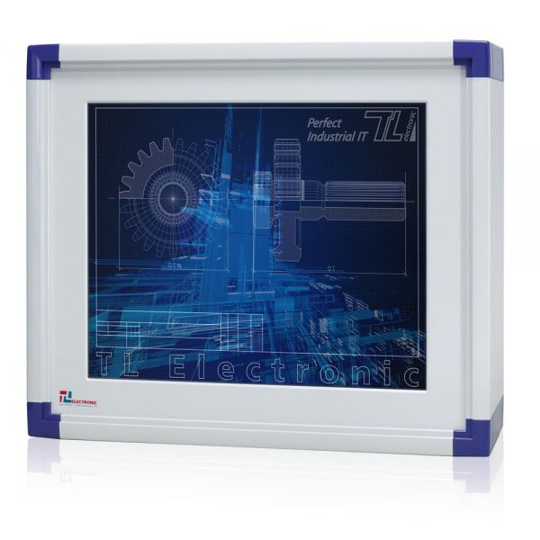 01-Industriemonitor-IP65-WM19PCA / TL Produkt-Welten / Industriemonitor / mit Rundumschutz mit oder ohne Tastaturfront / Touch-Screen für 1-Finger-Bedienung