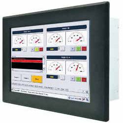 01-Front-right-R10IB3S-PMT2 / TL Produkt-Welten / Panel-PC / Panel Mount (Einbau von vorne) / Touch-Screen für 1-Finger-Bedienung