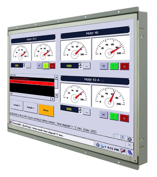 21-Einbau-Industrie-LCD-W22L100-OFA3 / TL Produkt-Welten / Industriemonitor / Open Frame (Einbau von hinten) / Touch-Screen für 1-Finger-Bedienung