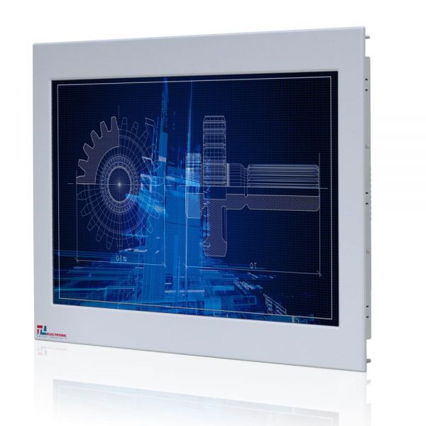 01-Einbau-Industriemonitor-WM24WPMA-IP65 / TL Produkt-Welten / Industriemonitor / Panel Mount (Einbau von vorne) / Touch-Screen für 1-Finger-Bedienung