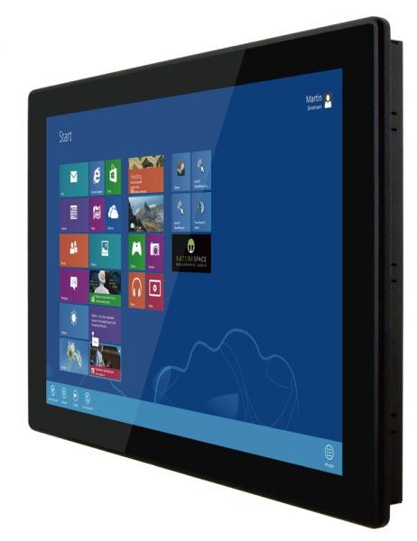 01-Front-right-W22IKWS-MHA3 / TL Produkt-Welten / Panel-PC / Panel Mount (Einbau von vorne) / Multitouch-Screen, projiziert-kapazitiv (PCAP)