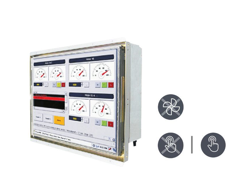 W15IB7T-OFA2 | Touch-Screen for 1-Finger Operation | Open Frame (back ...