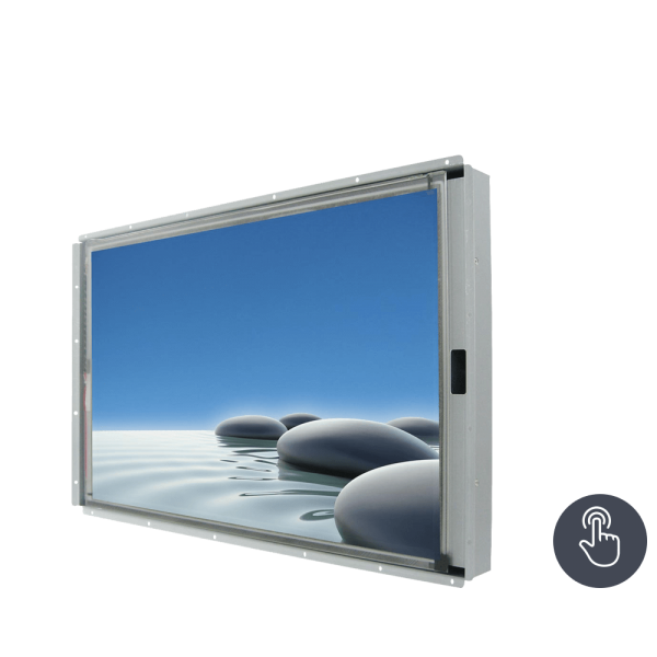 21-Einbau-Industrie-LCD-W24L100-OFA2_mT.png / TL Produkt-Welten / Industriemonitor / Open Frame (Einbau von hinten) / Touch-Screen für 1-Finger-Bedienung