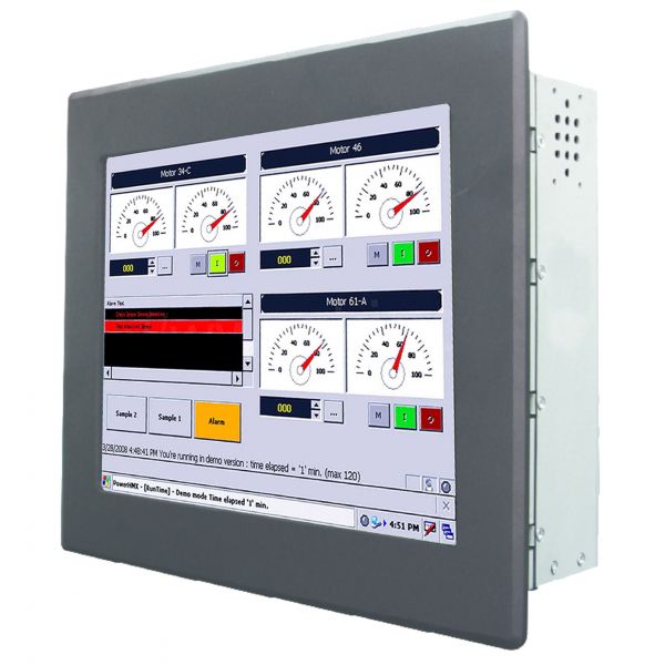 01-Einbau-Industrie-Panel-PC-R08IB3S-PMU1 / TL Produkt-Welten / Panel-PC / Panel Mount (Einbau von vorne) / Touch-Screen für 1-Finger-Bedienung