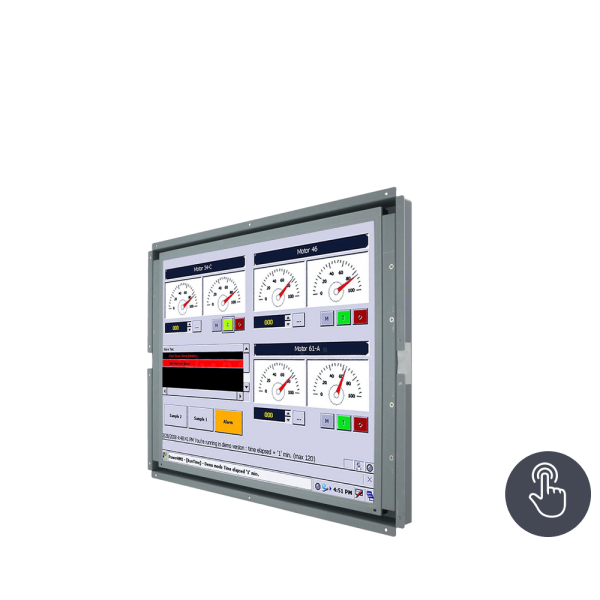 21-Einbau-Industrie-LCD-S17L500-OFM1_mT.png / TL Produkt-Welten / Industriemonitor / Open Frame (Einbau von hinten) / Touch-Screen für 1-Finger-Bedienung