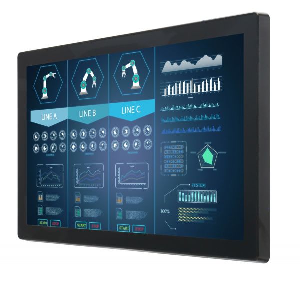01-Chassis-Industriemonitor-W24L100-GCA2 / TL Produkt-Welten / Industriemonitor / Chassis (VESA-Mounting) / Multitouch-Screen, projiziert-kapazitiv (PCAP)