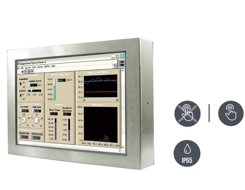 W22L100-65A3 | Touch-Screen for 1-Finger Operation | Chassis Stainless ...
