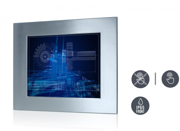 01-Einbau-Industriemonitor-S17L500-OFM1-Edelstahl-IP65.png / TL Produkt-Welten / Industriemonitor / Panel Mount (Einbau von vorne) / Resistive / Glas (optional)