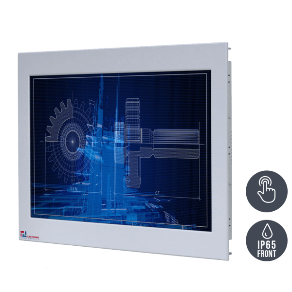 01-Einbau-Industriemonitor-WM24WPMA-IP65_mT.png / TL Produkt-Welten / Industriemonitor / Panel Mount (Einbau von vorne) / Touch-Screen für 1-Finger-Bedienung