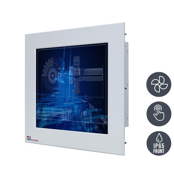 01-Industrie-Panel-PC-WM17PMA-IP65-Einbau-mL.png / TL Produkt-Welten / Panel-PC / Panel Mount (Einbau von vorne) / Touch-Screen für 1-Finger-Bedienung