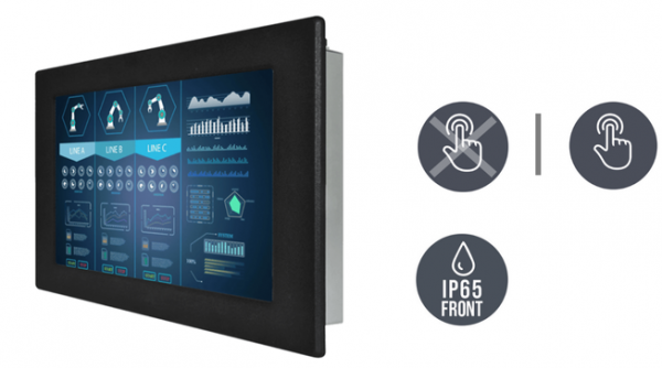 02-Einbau-Industriemonitor-W10L100-IPH1-v1.png / TL Produkt-Welten / Industriemonitor / Panel Mount (Einbau von vorne) / Resistive / Glas (optional)