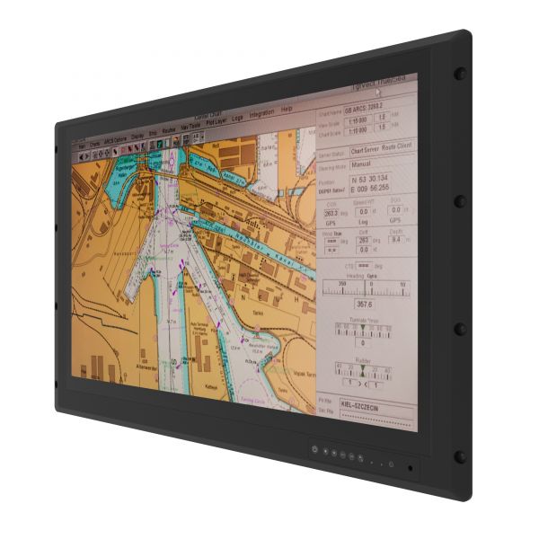 04-Marine-Display-W32L100-MRA3FP.jpg / TL Produkt-Welten / Industriemonitor / Marine / Panel Mount (Einbau von vorne) / Multitouch-Screen, projiziert-kapazitiv (PCAP)
