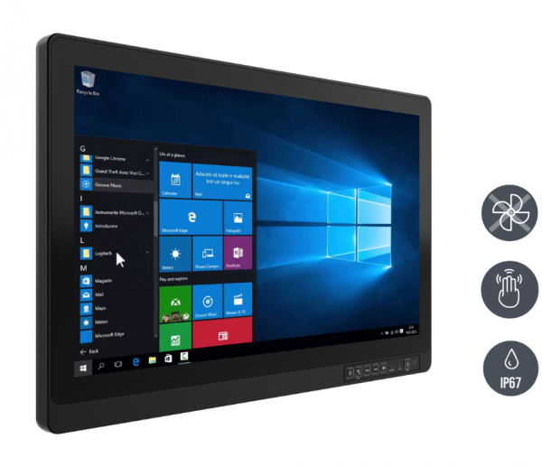 01-G-WIN-Panel-PC-W22IAD3S-67B1-P(HB)-v1.png / TL Produkt-Welten / Panel-PC / Chassis (VESA-Mounting) / Multitouch-Screen, projiziert-kapazitiv (PCAP)