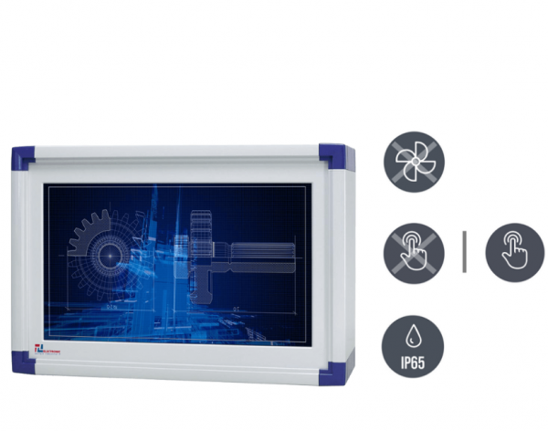 01-Industrie-Panel-PC-IP65-W22IB7T-OFA3-v1.png / TL Produkt-Welten / Panel-PC / mit Rundumschutz mit oder ohne Tastaturfront / Resistive / Glas (optional)