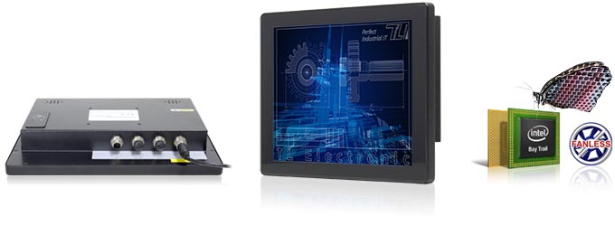 The rugged G-WIN Industrial PCs in water- and dust-proof IP65 design are equipped with four special, water-tight screw connections and associated adapter cables.