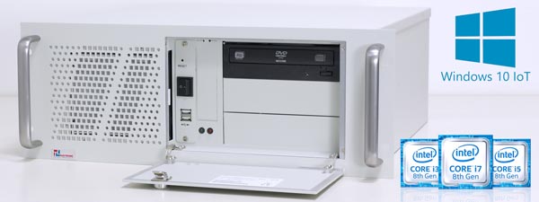 19-inch rackmount Industrial PC ClassicLine with 8th generation Core i CPUs