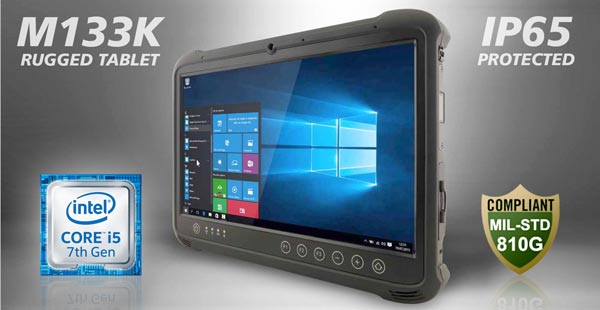 13,3-inch Ruggedized Industrial Tablet M133K with Multi-Touch