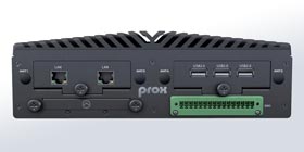 Compact Industrial PC EL1097 with USB and LAN module and digital I/O