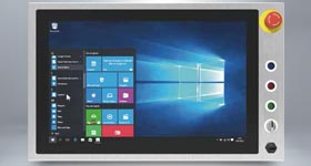 21.5 inch PCAP touch screen with completely flat front surface without dirty edges