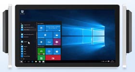 completely flat front surface of PCAP multi-touch screens is easy to clean