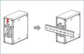 DIN rail mounting kit for easy installation
