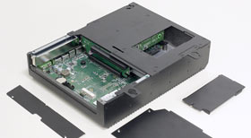 Components and drives of the Industrial PC are accessible in a service-friendly manner
