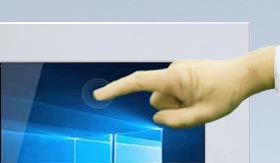 Resistive touch screen or protection glass without touch on the industrial display