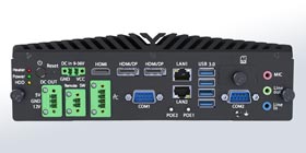 EmbeddedLine EL1097 rear panel with many interfaces