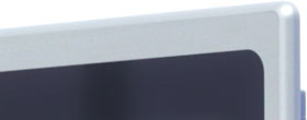 Panel mount front panel with aluminum