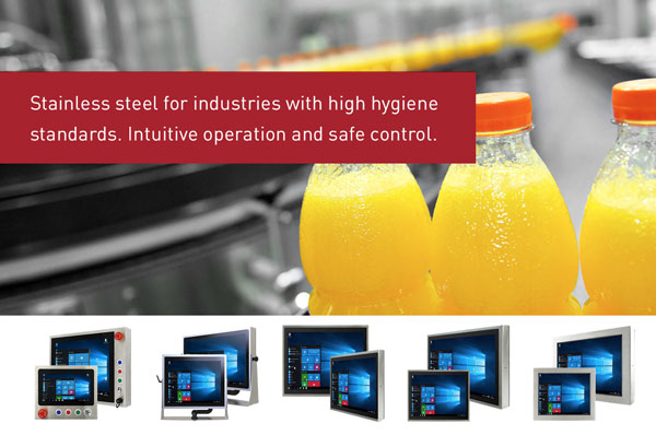 Stainless steel for industries with hight hygiene standards. Intuitive operation and safe control.