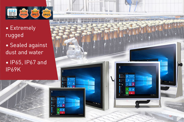 Extremely robust, protected against dust and water, IP65, IP67 and IP69K