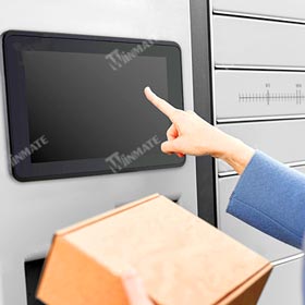 With the panel PC the locker is operated and controlled