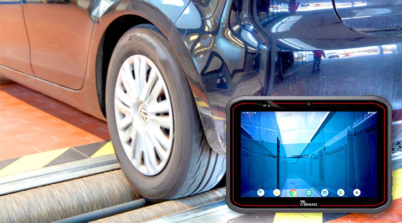 Rugged tablet PC in reliable use at the automotive brake test bench