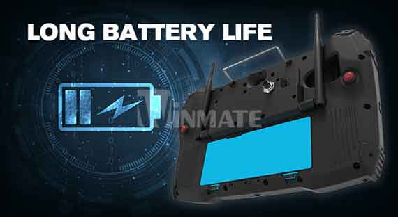 Removable batteries with e.g. 10 hours running time