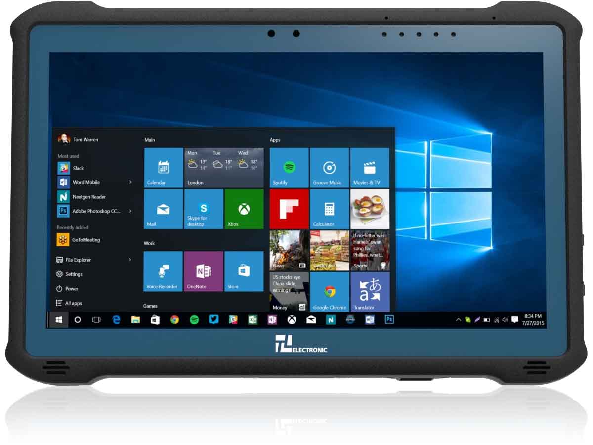 M116TG tablet in a robust aluminum-magnesium alloy housing